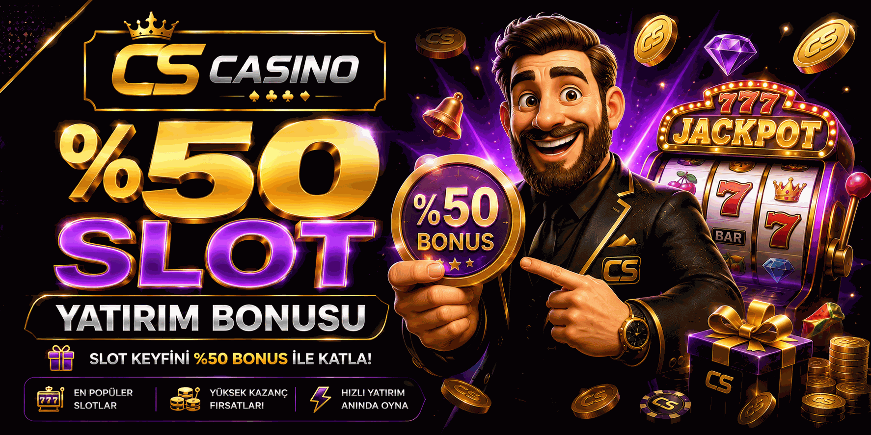 %50 Slot Yatırım Bonusu